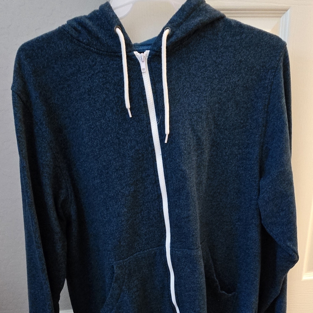Zine Clothing Blue Hoodie View 2